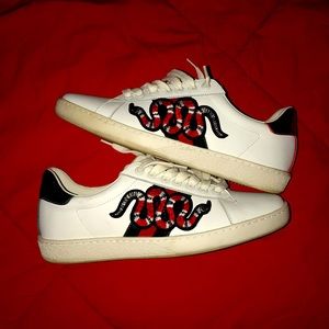 gucci snake diamond sneakers